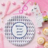 Assiettes En Carton UK UNION JACK Custom Ajouter votre texte Patriotiq (Fête)