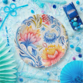 Assiettes En Carton Ukrainian folk art pattern (Fête)