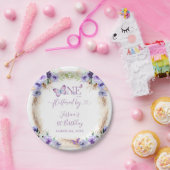 Assiettes En Carton Un an Flutted Butterfly premier anniversaire Flora (Fête)