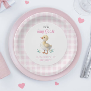 Assiettes En Carton Un anniversaire de première année pour une fille O