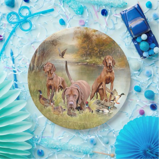 Assiettes En Carton Un aristocrate polyvalent dans la Vizsla hongroise (Fête)