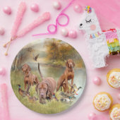 Assiettes En Carton Un aristocrate polyvalent dans la Vizsla hongroise (Fête)