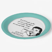 Assiettes En Carton Un autre voyage autour du soleil Funny Retro Anniv (Angle)