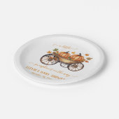 Assiettes En Carton Un Baby shower D'Automne Un Peu Citrouille Neutre (Angle)