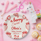Assiettes En Carton Un Baby shower de fraises à la main douce Berry (Fête)