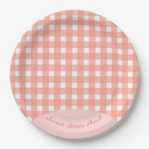 Assiettes En Carton Un Baby shower Plaid À Petite Poche Doux