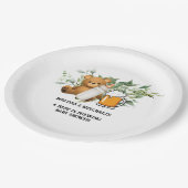 Assiettes En Carton Un bébé brasse du baby shower (Angle)