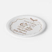 Assiettes En Carton Un Bébé brasse du Merci de café (Angle)