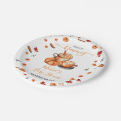 Assiettes En Carton Un Bébé brasse un Baby shower Citrouille Spice Cof (Angle)
