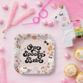 Assiettes En Carton Un bébé Éffrayant Super Halloween 1er anniversaire (Fête)