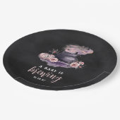 Assiettes En Carton Un Bébé est en train de brasser | Baby shower d'Ha (Angle)