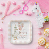 Assiettes En Carton Un bébé sot d'oie 2e anniversaire (Fête)
