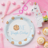 Assiettes En Carton Un biscuit dur Lait et biscuits bleu Anniversaire (Fête)