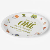 Assiettes En Carton Un Camping Happy Camper 1er Anniversaire Fête (Angle)