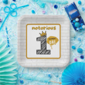 Assiettes En Carton Un célèbre| Retro Hip hop des années 90 1er annive (Fête)