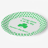 Assiettes En Carton Un Charme Chanceux Est En Route (Angle)