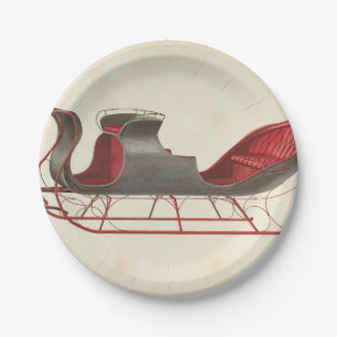 Assiettes En Carton Un Cheval Sleigh Open - Fred Weiss
