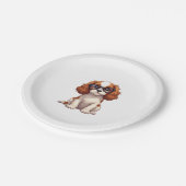 Assiettes En Carton Un chien mignon King Charles Spaniel COPY (Angle)