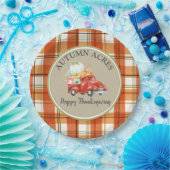 Assiettes En Carton Un Citrouille de récolte personnalisé Thanksgiving (Fête)