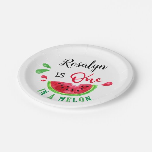 Assiettes En Carton Un dans un melon (Angle)