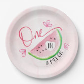 Assiettes En Carton Un dans un Melon Birthday Watermelon (Devant)