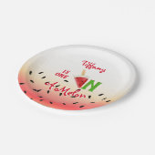 Assiettes En Carton Un Dans Un Melon Fruit De Pastèque (Angle)