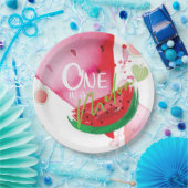 Assiettes En Carton Un dans un Melon mignon été (Fête)