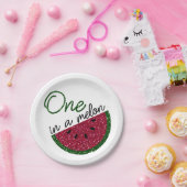 Assiettes En Carton un dans un melon, parties scintillant pastèque (Fête)