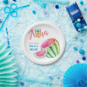 Assiettes En Carton Un dans un Melon Tropical Watermelon Rose (Fête)