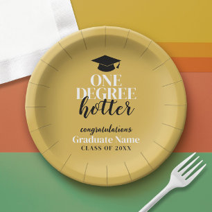 Assiettes En Carton Un Degré Plus Chaud - Or Noir - Remise des diplôme