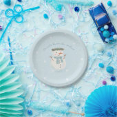 Assiettes En Carton Un derland Winter Bash Cute Snowman et Snowflake (Fête)
