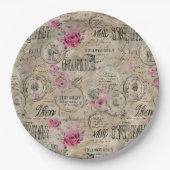 Assiettes En Carton Un Ephémère français série 24 (Devant)