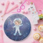 Assiettes En Carton Un garçon astronaute Espace extra-atmosphérique (Fête)