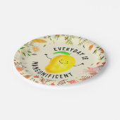 Assiettes En Carton Un jeu de mangue positif - le quotidien est magnif (Angle)