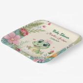 Assiettes En Carton un joli petit Dinosaure Aquarelle Hatching Bientôt (Angulaire)