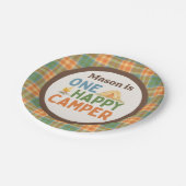 Assiettes En Carton Un Joyeux Camper Plaque Papier Anniversaire (Angle)