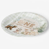 Assiettes En Carton Un Joyeux Camper Premier anniversaire (Angle)
