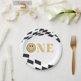 Assiettes En Carton Un joyeux Mec 1er anniversaire