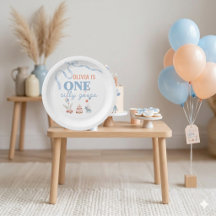 Un Joyeux Oie 1er Anniversaire Bleu Rose Pastel