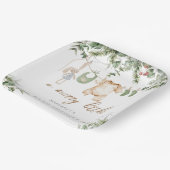 Assiettes En Carton Un joyeux petit | Baby shower d'hiver Boho Boy (Angulaire)