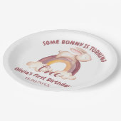 Assiettes En Carton Un Lapin Tourne Un Lapin 1Er Anniversaire (Angle)