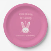 Assiettes En Carton Un Lapin Va Devenir Un Anniversaire (Devant)