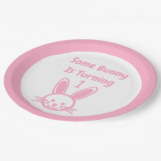 Assiettes En Carton Un Lapin Va Devenir Un Anniversaire (Angle)