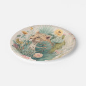 Assiettes En Carton Un léopard derrière la coutume du buisson (Angle)