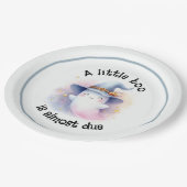 Assiettes En Carton Un Little Boo est presque à Baby shower (Angle)