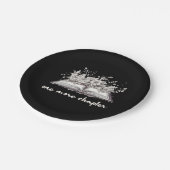 Assiettes En Carton Un Livre De Chapitre De Plus Avec Fleurs (Angle)