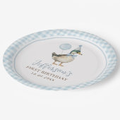 Assiettes En Carton Un Lucky Bébé Bleu Bleu Bleu 1er anniversaire (Angle)