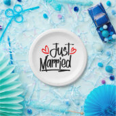 Assiettes En Carton Un Mariage Noir Et Blanc Marié (Fête)