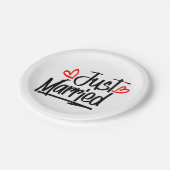 Assiettes En Carton Un Mariage Noir Et Blanc Marié (Angle)