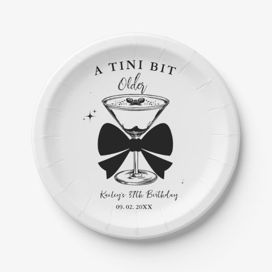 Assiettes En Carton Un Martini Un Peu Plus Ancien (Devant)